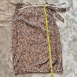 Japna Animal Print Skirt in Beige and Black size Large